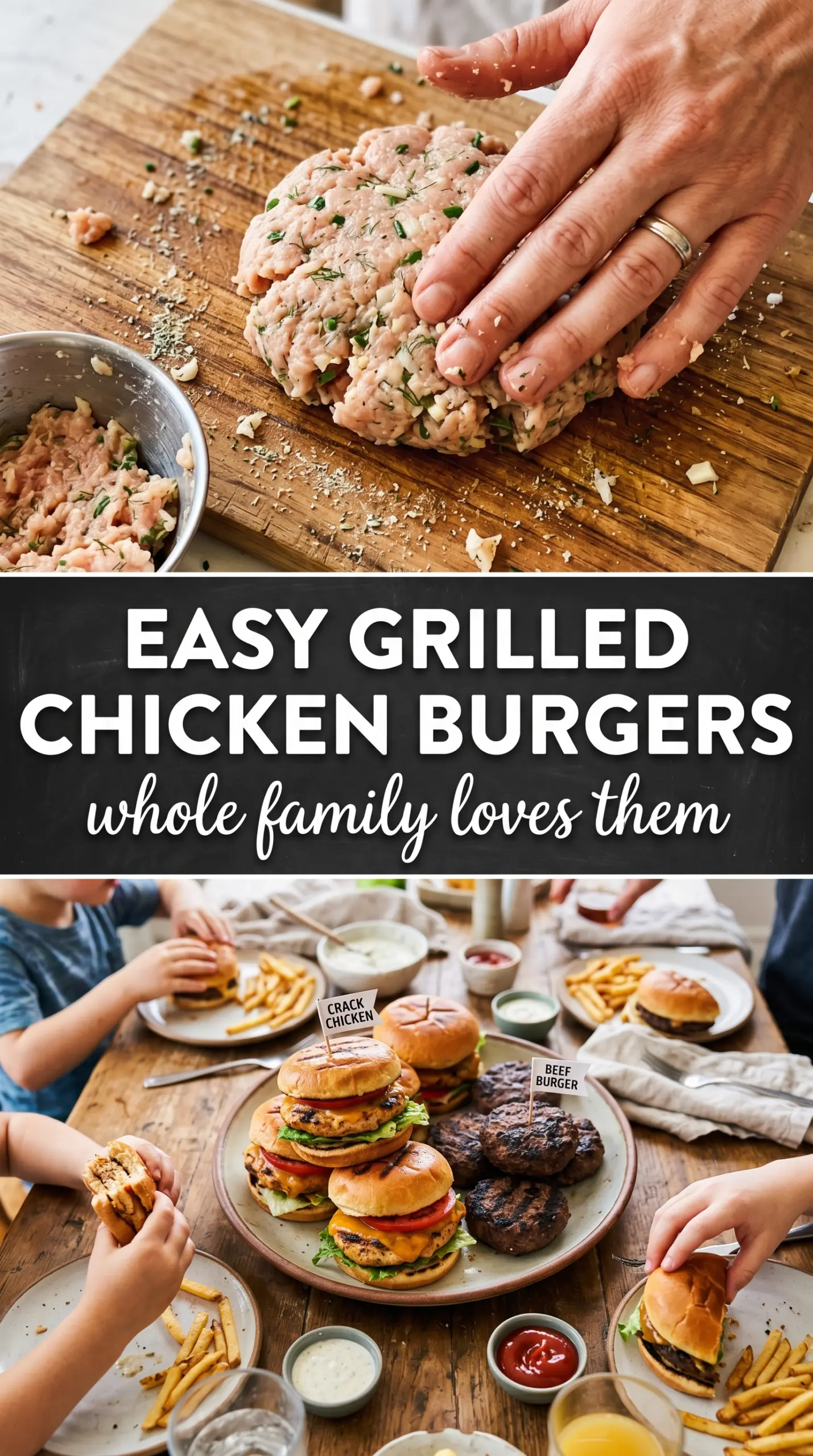 Crack Chicken Burgers cheesy bacon ranch