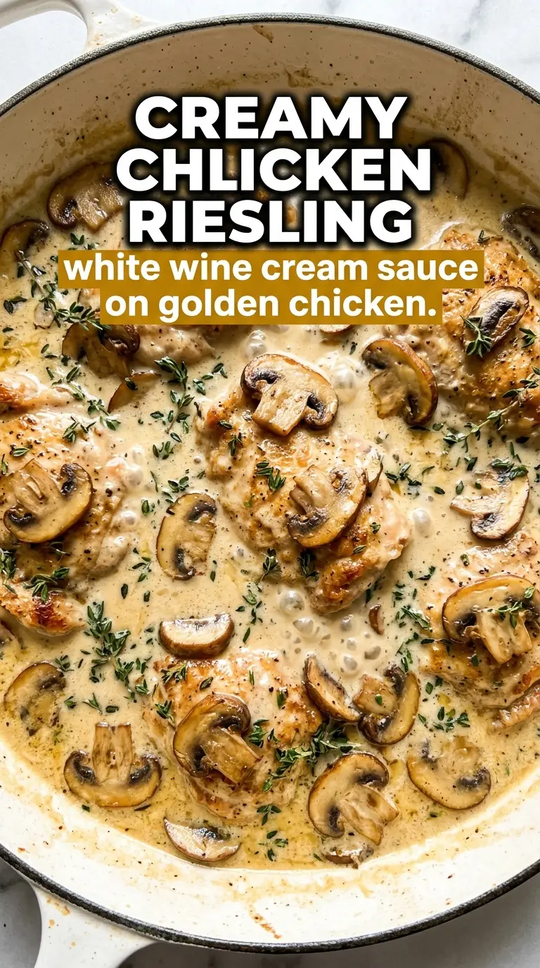 Creamy chicken dish with sauce on pasta or rice