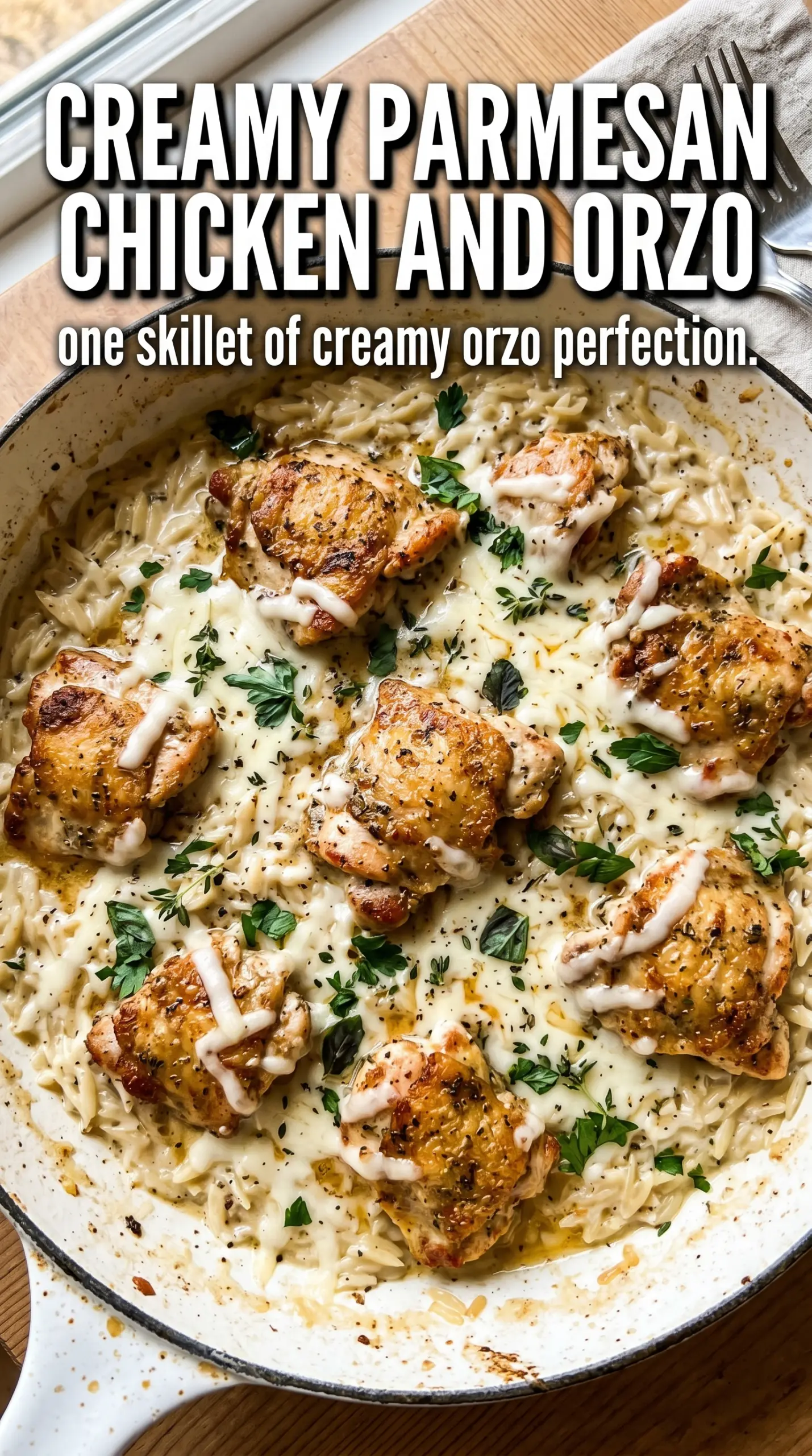 Creamy chicken dish with sauce on pasta or rice