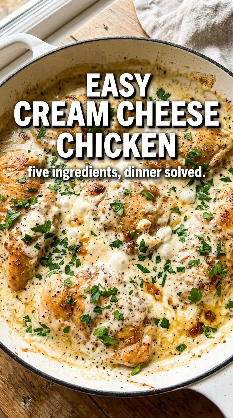 Easy Cream Cheese Chicken creamy skillet chicken lemon chives