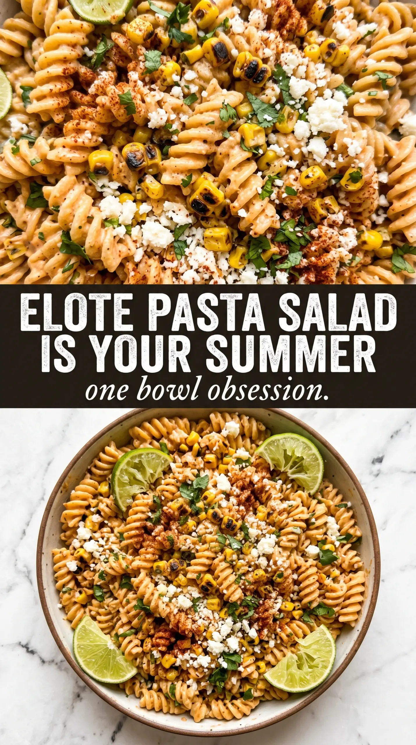 Esquites Pasta Salad smoky creamy corn