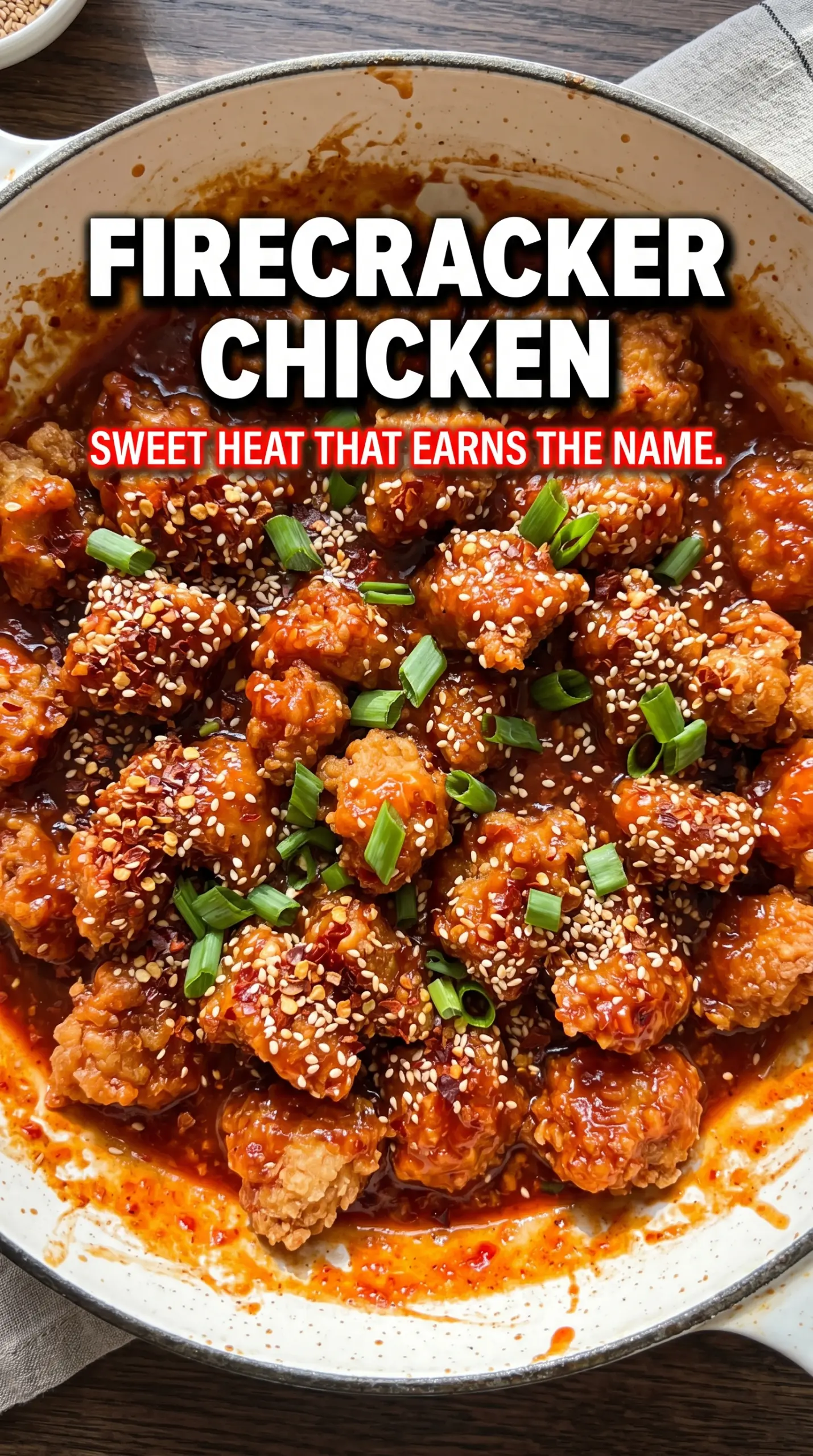 Firecracker chicken crispy sticky