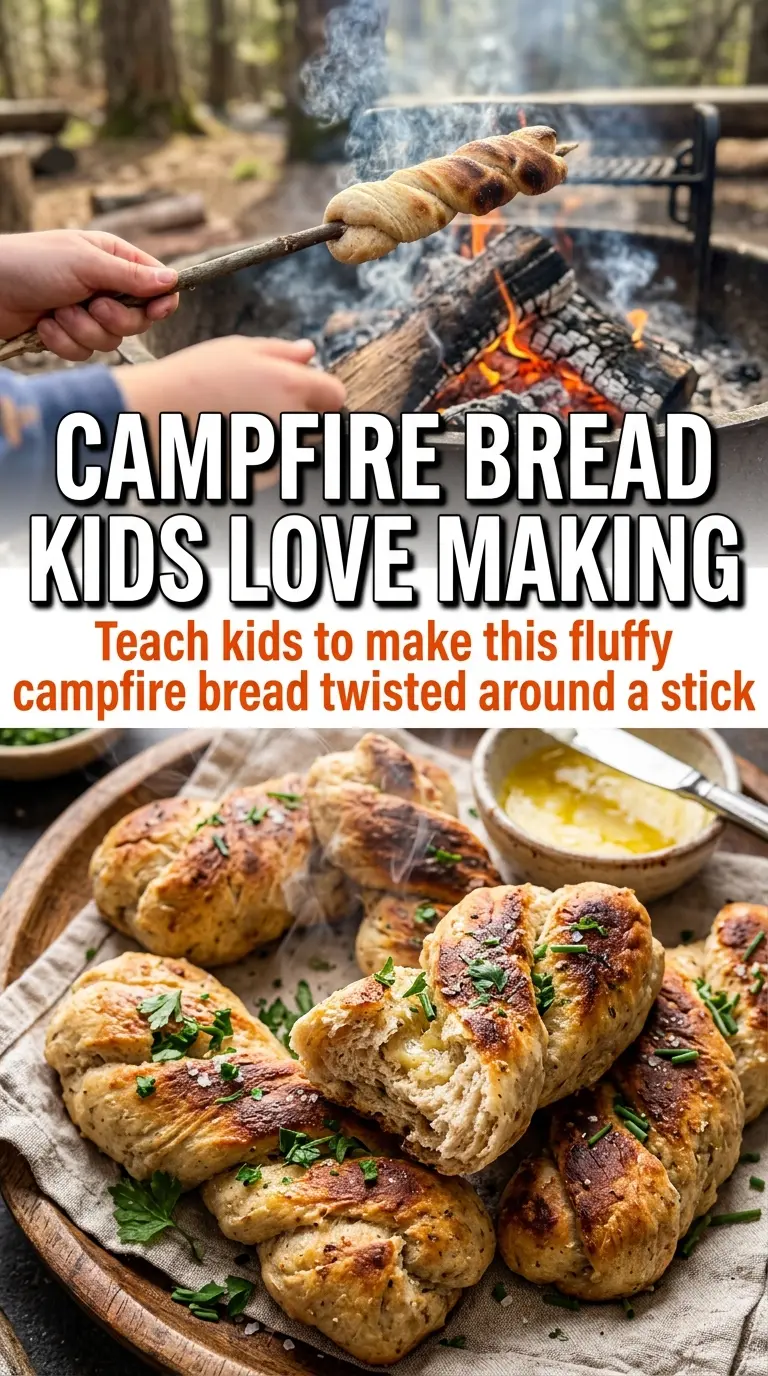 Fluffy Campfire Bread golden crust fluffy interior