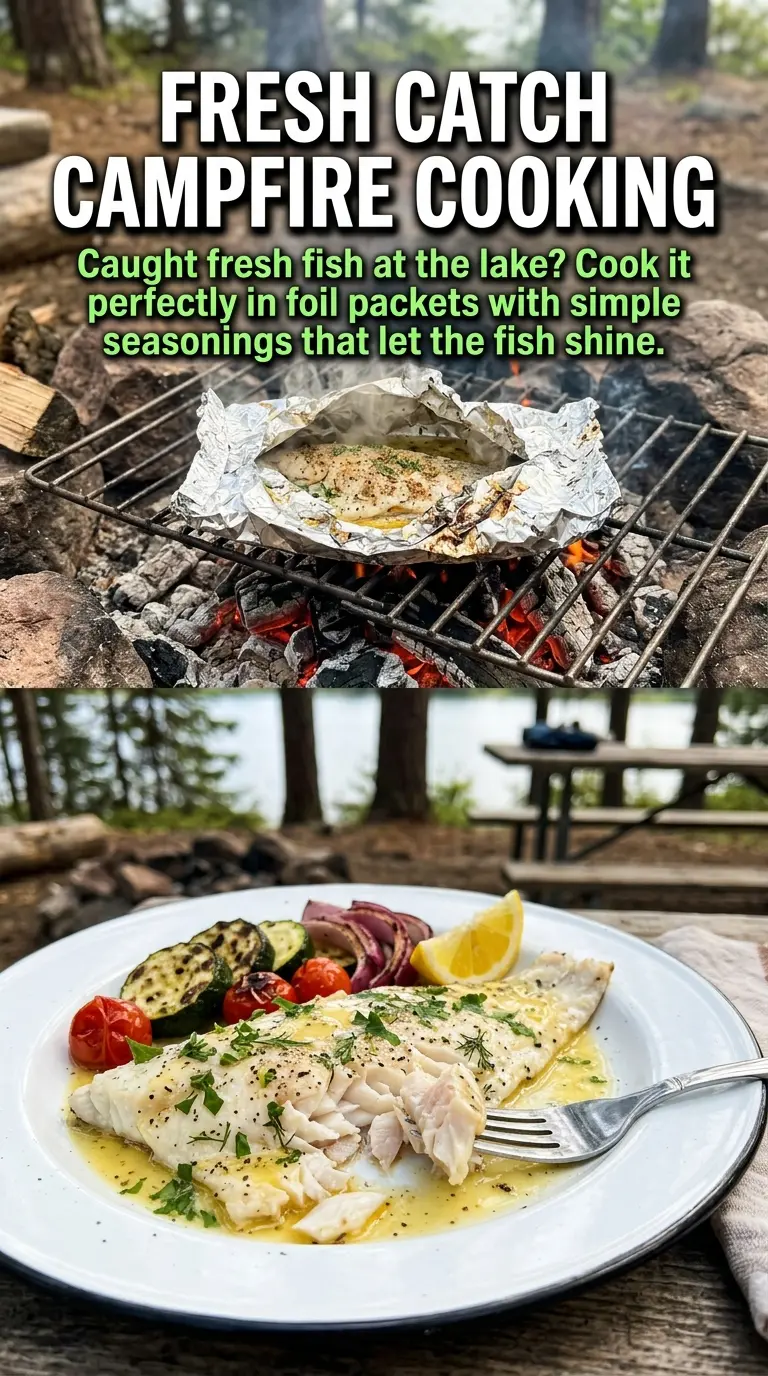 Foil packet fish lemony herb vegetables