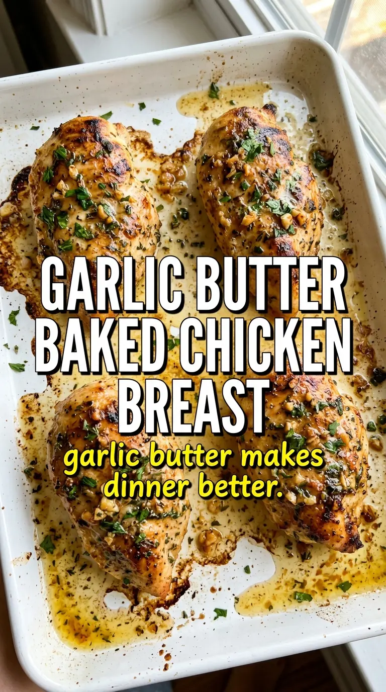 Garlic Butter Baked Chicken Breast golden juicy herb butter