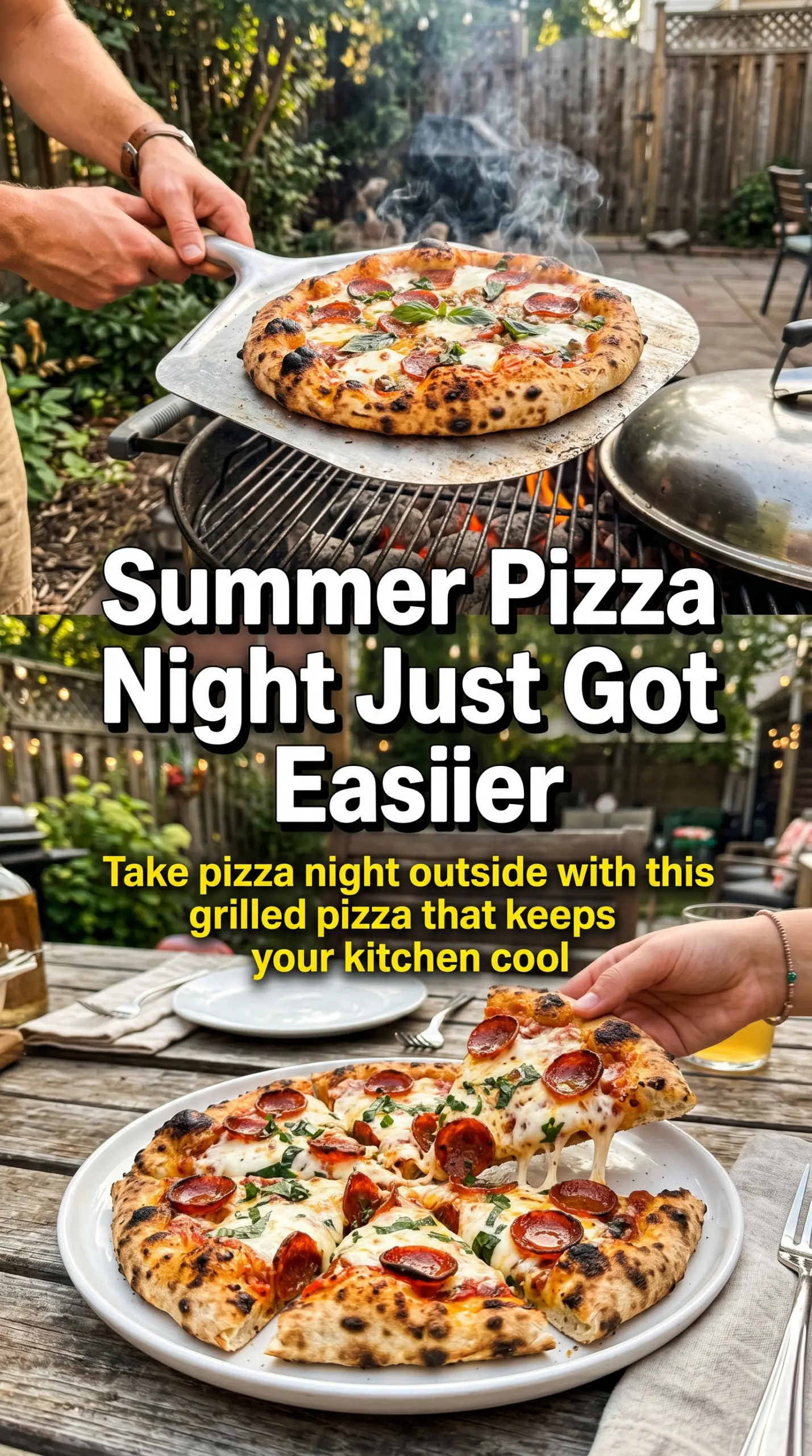 Grilled Pizza charred crust bubbling cheese