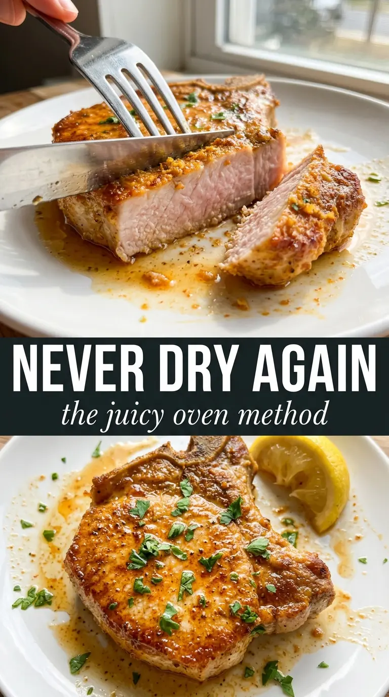 Cooked pork chops with sauce