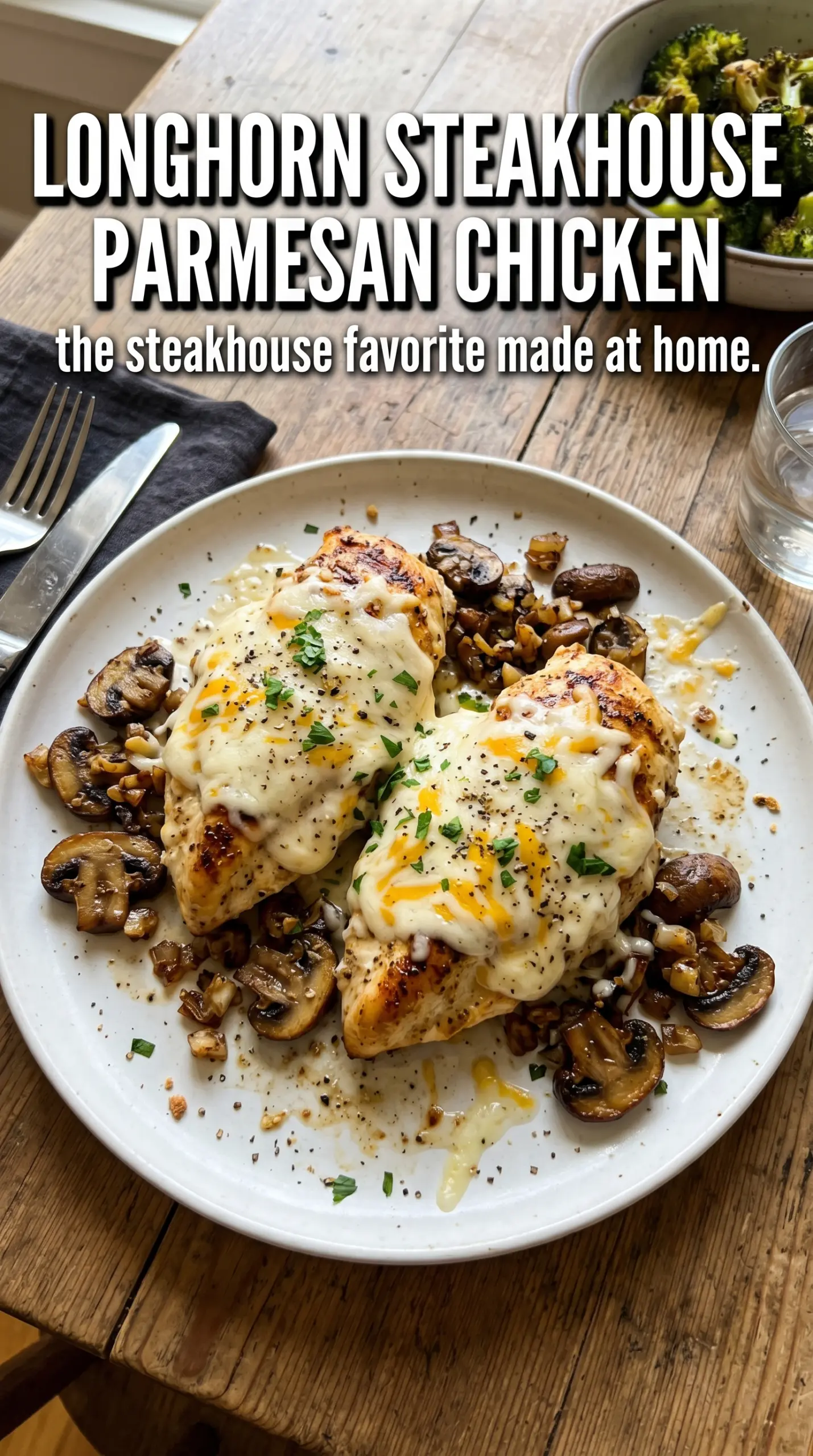Longhorn Steakhouse Parmesan Chicken cheesy grilled chicken