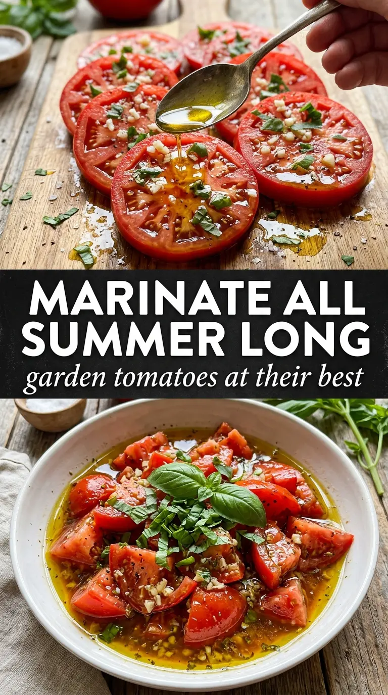 Marinated Tomatoes juicy herbaceous balsamic