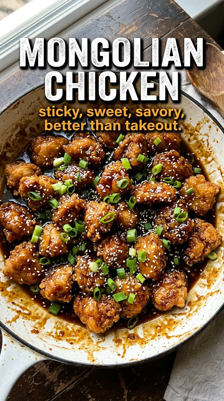 Mongolian chicken crispy sticky
