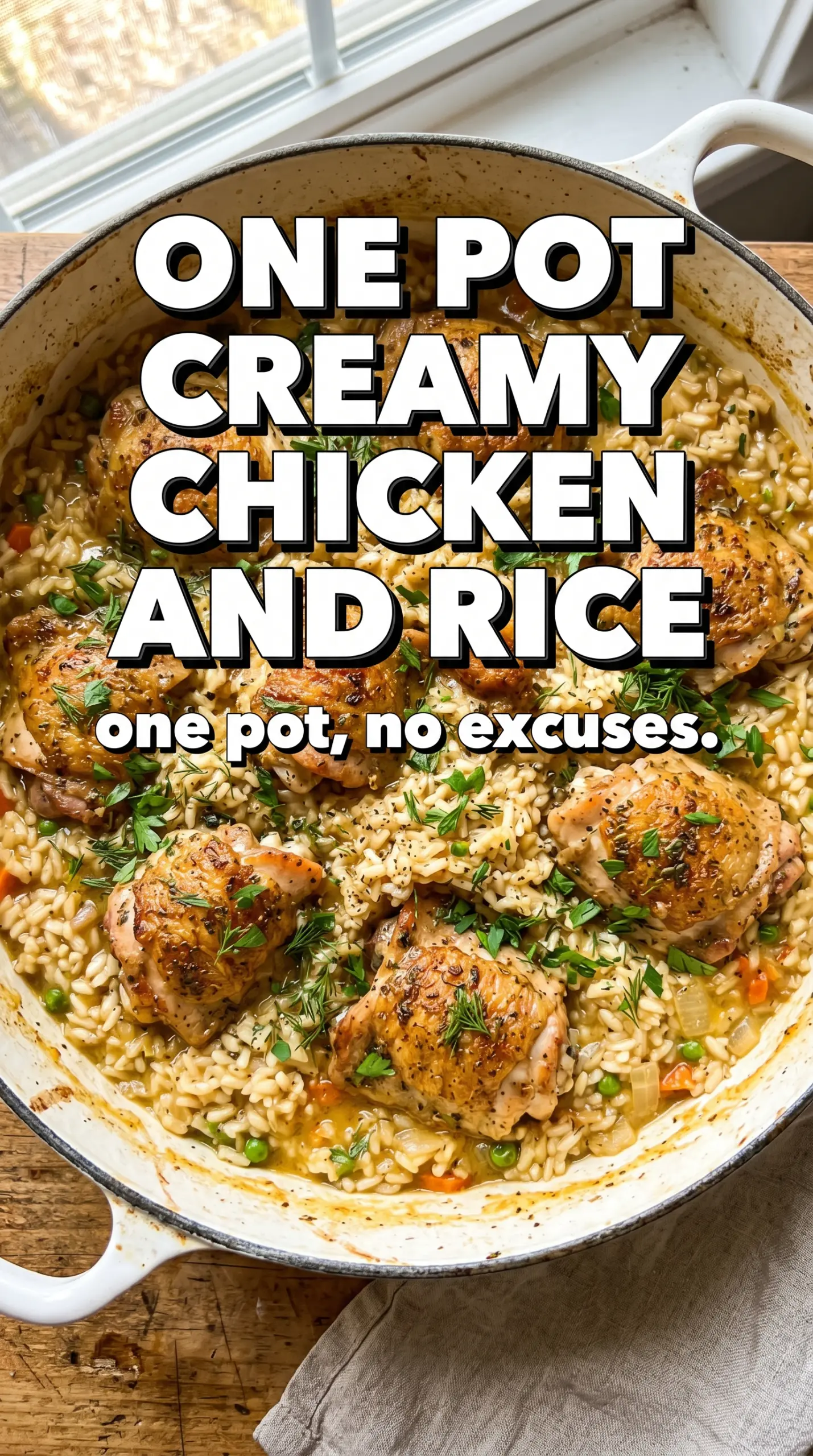 Creamy chicken dish with sauce on pasta or rice