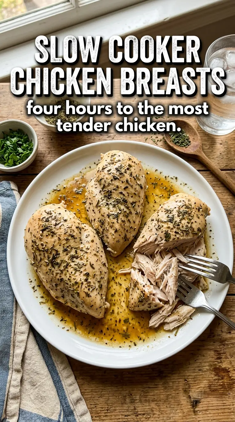Slow Cooker Chicken Breasts juicy tender