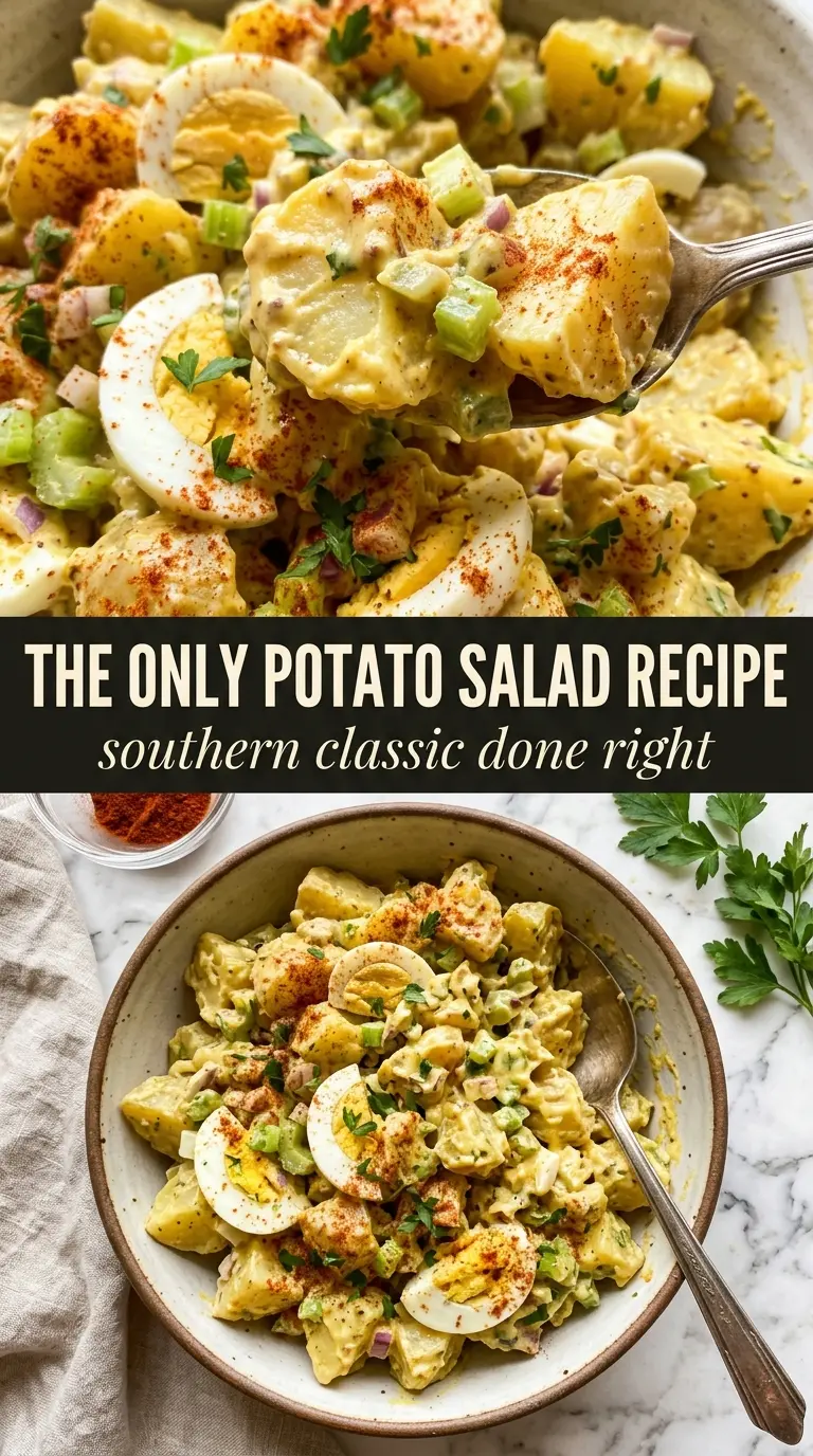 Southern Potato Salad creamy mustardy eggy