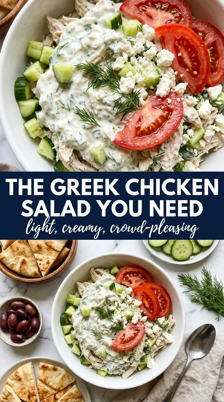 Tzatziki Chicken Salad creamy cucumber dill