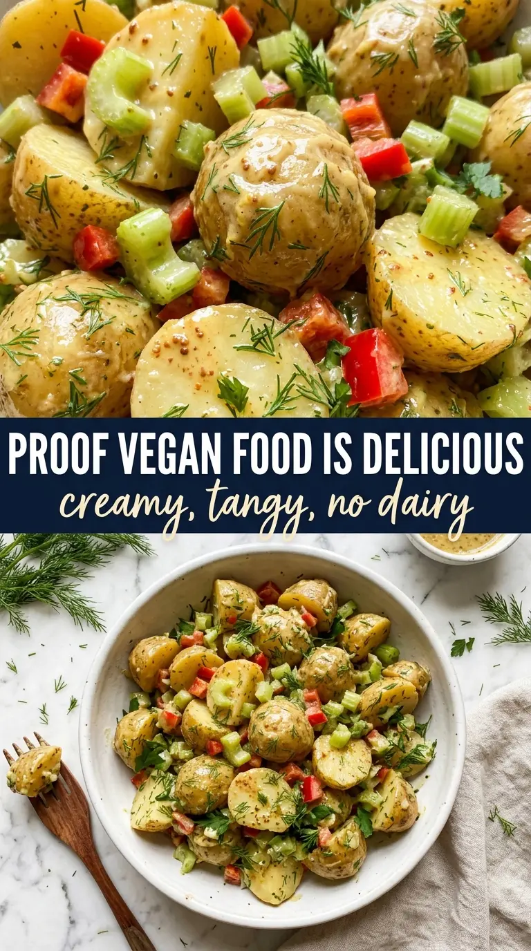vegan potato salad bright herbaceous lemon-dijon