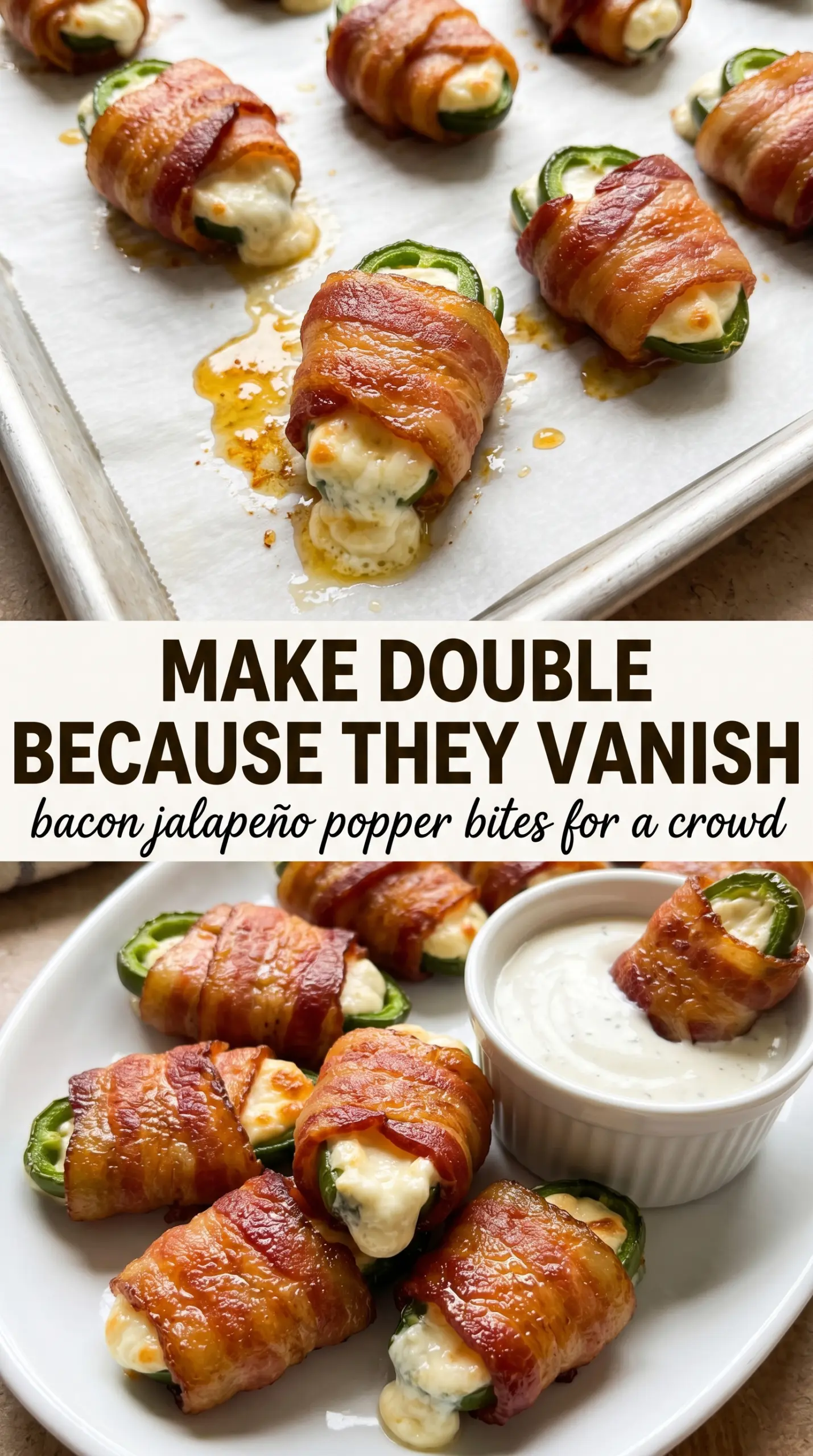 Bacon Jalapeño Popper Bites cheesy crispy spicy
