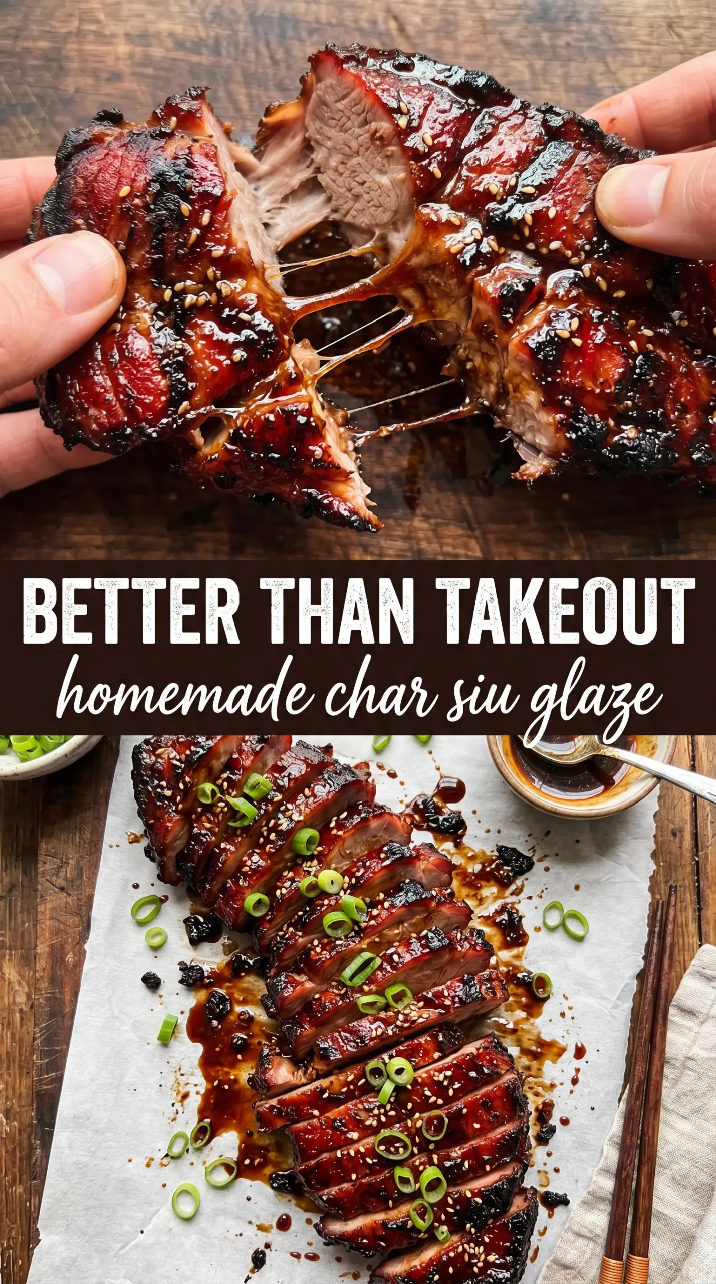 Chinese BBQ Pork char siu glossy caramelized