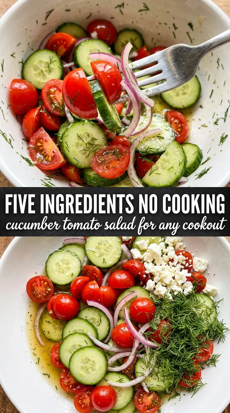 Cucumber Tomato Salad crisp fresh herb