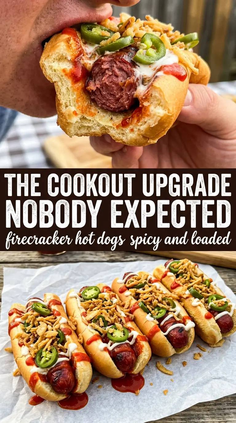 Firecracker Hot Dogs spicy grilled hot dogs