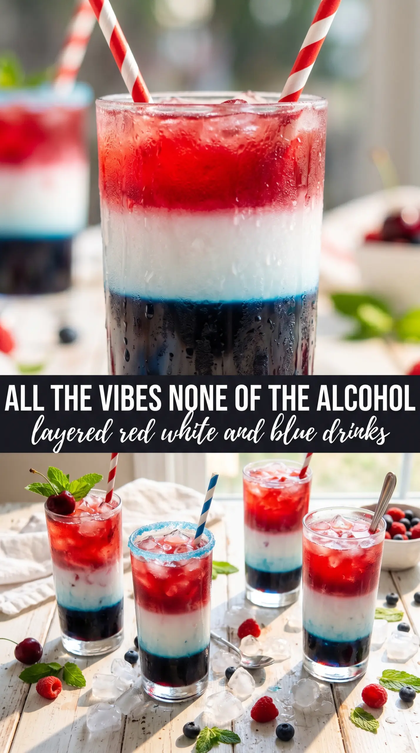 non-alcoholic layered drinks colorful layered mocktail