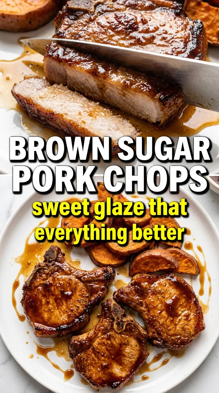 Brown Sugar Pork Chops caramelized juicy sweet-savory