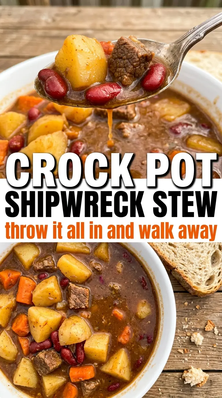 Crock Pot Shipwreck Stew hearty layered