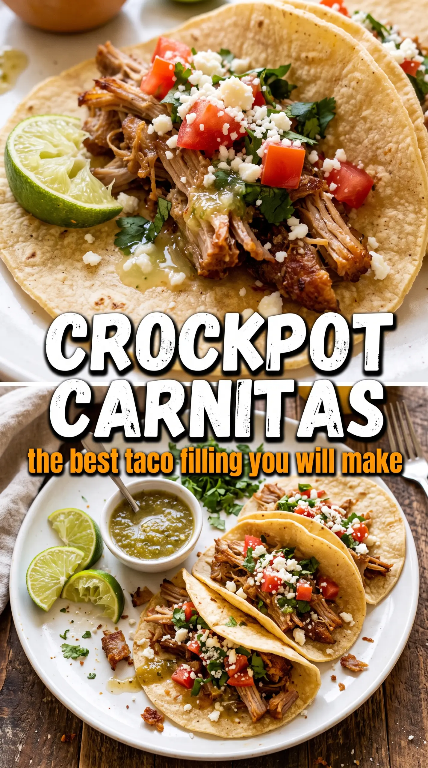 Crockpot Carnitas crispy citrus pork