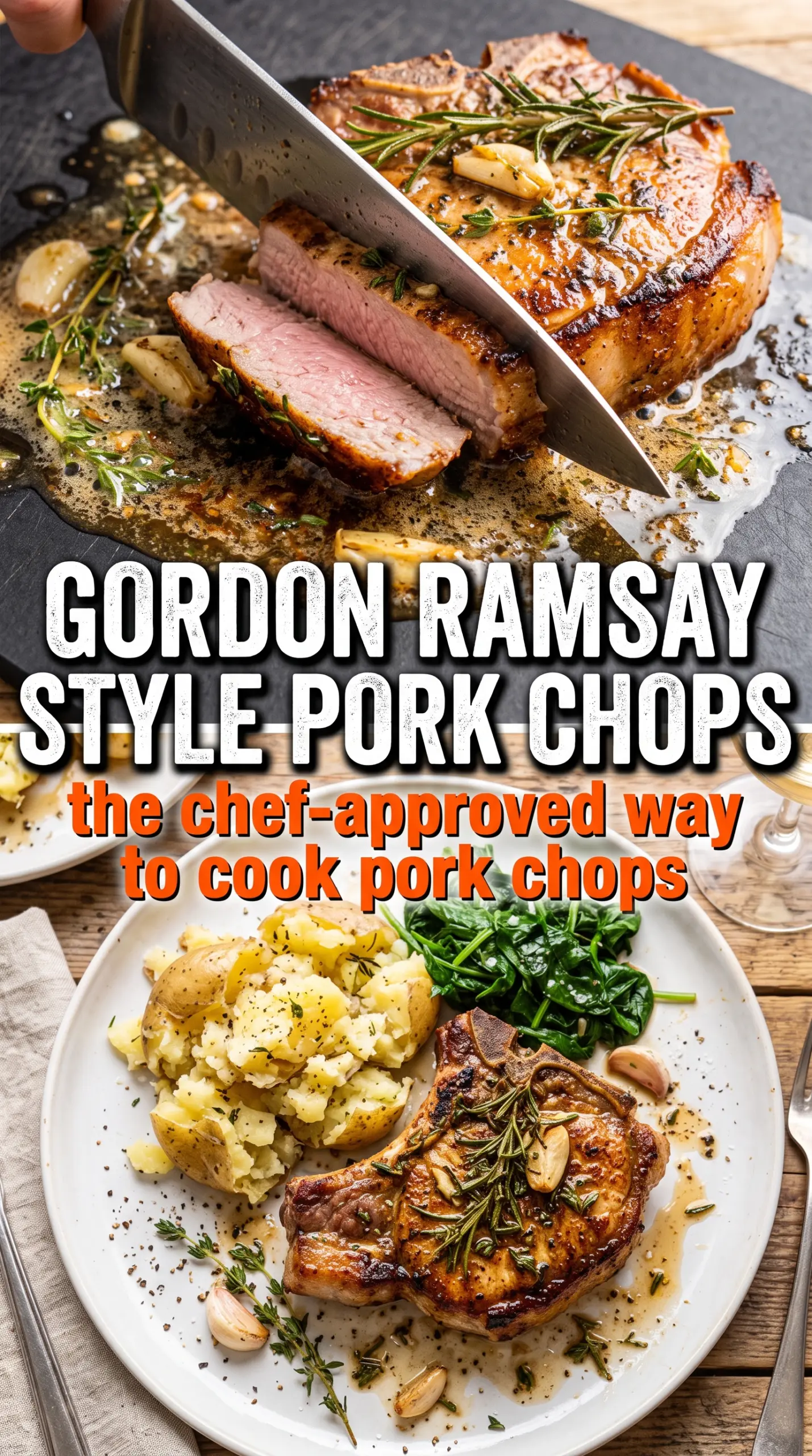 Gordon Ramsay pork chops crispy herb butter