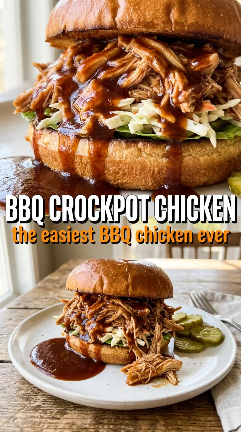 Sweet Baby Ray's Crockpot Chicken sticky shredded chicken