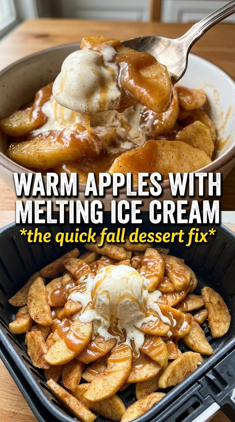 Air Fryer Apples caramelized cinnamon sugar