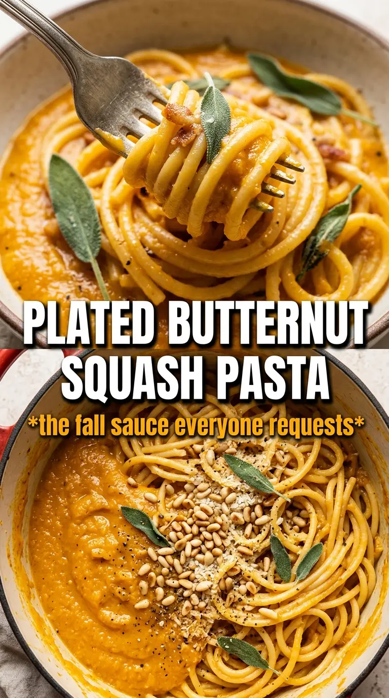 Butternut Squash Pasta Sauce silky golden creamy
