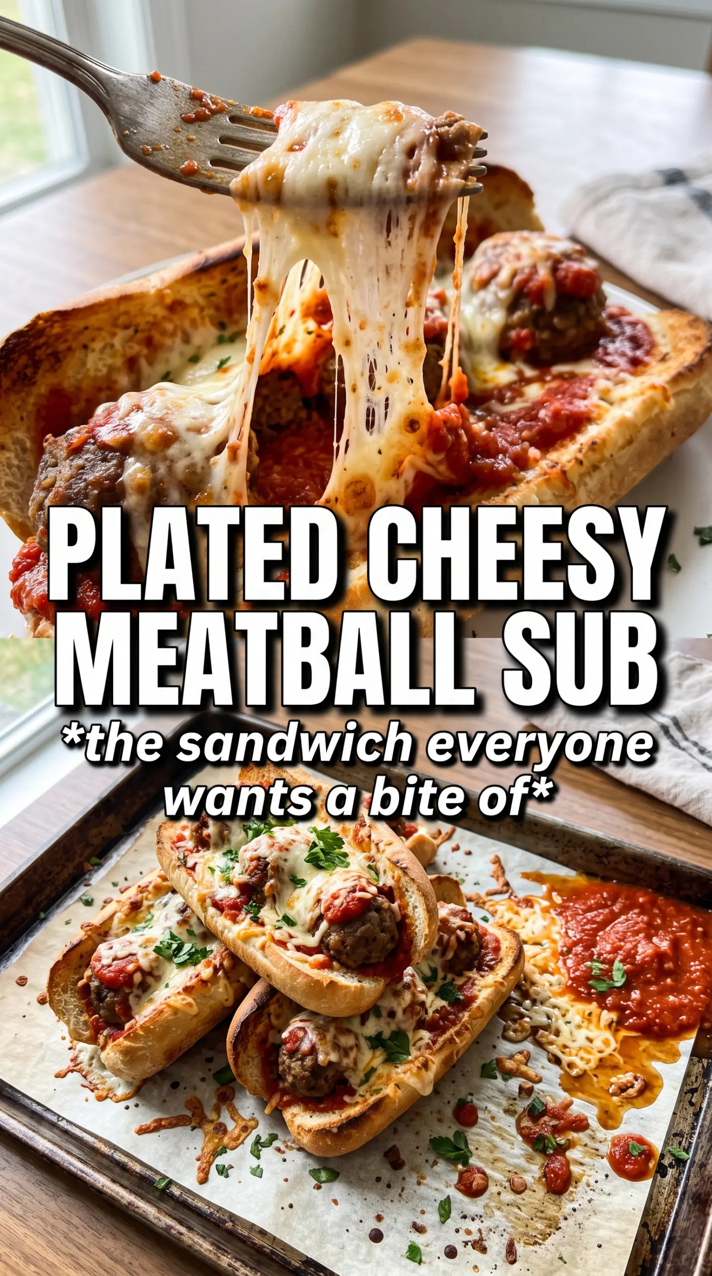 Cheesy Meatball Subs toasted melty hearty