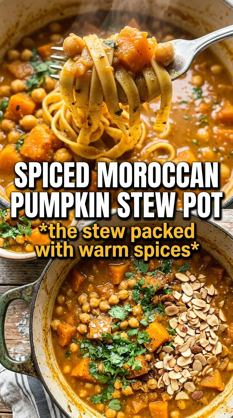 Moroccan pumpkin and chickpea stew rich spiced fragrant