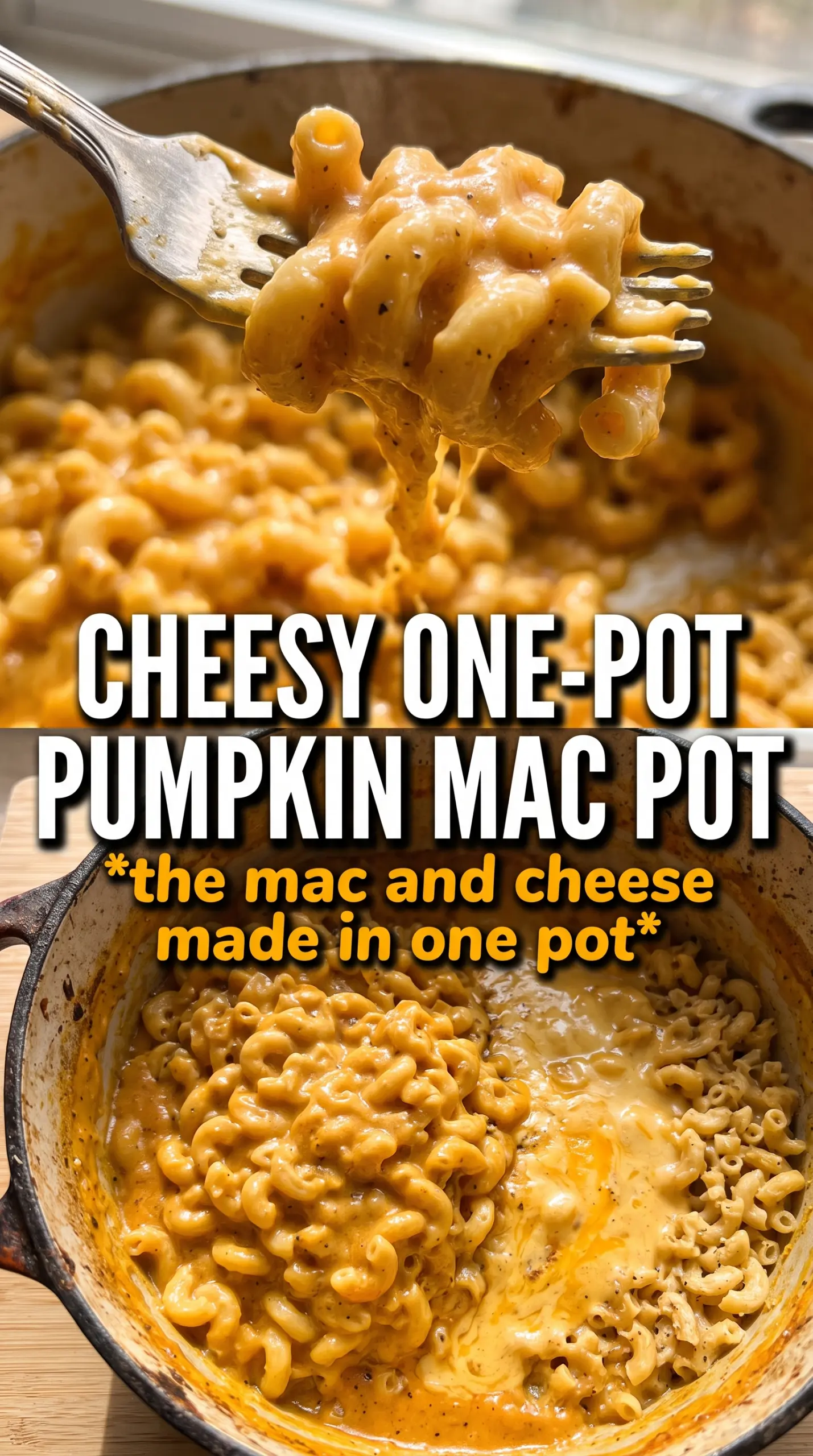One-Pot Pumpkin Mac And Cheese creamy cheddar smoky
