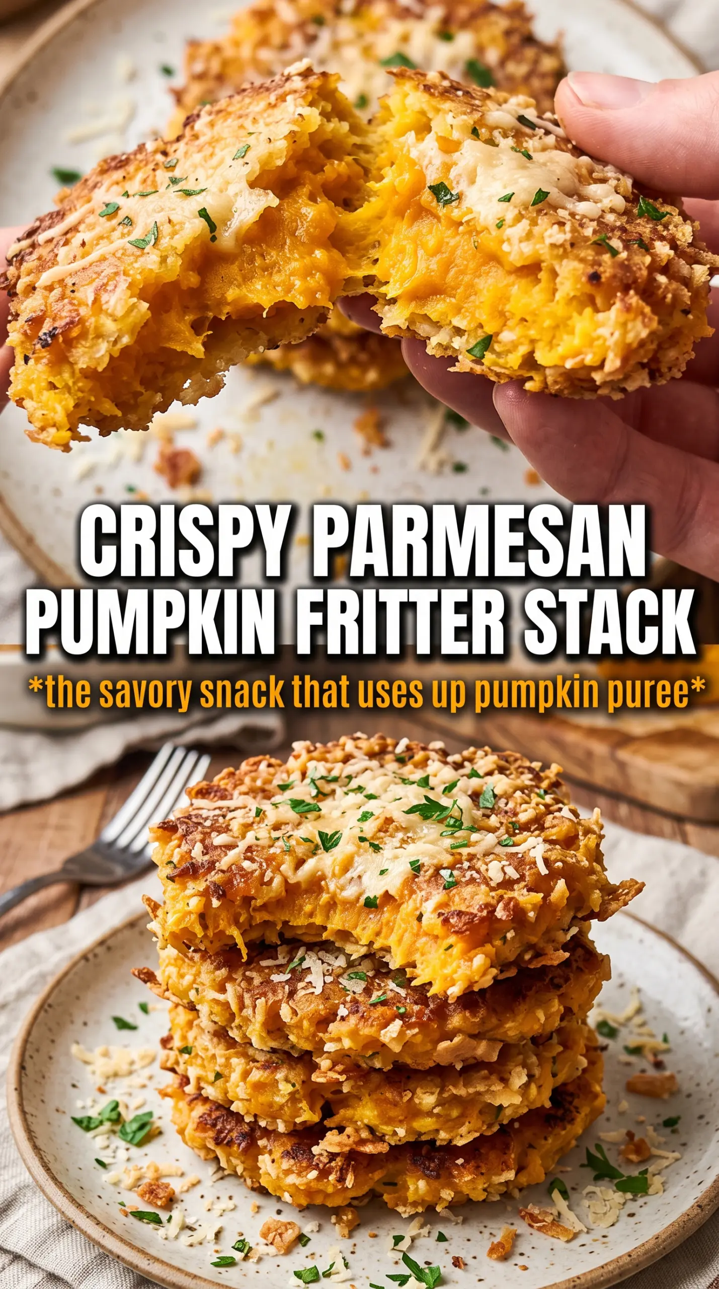 Parmesan Pumpkin Fritters golden crispy herbs