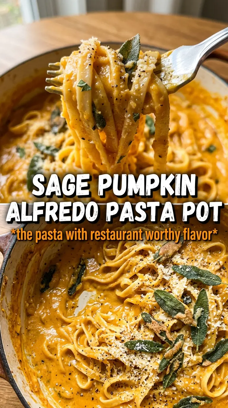Pumpkin Alfredo Pasta With Sage creamy sage parmesan