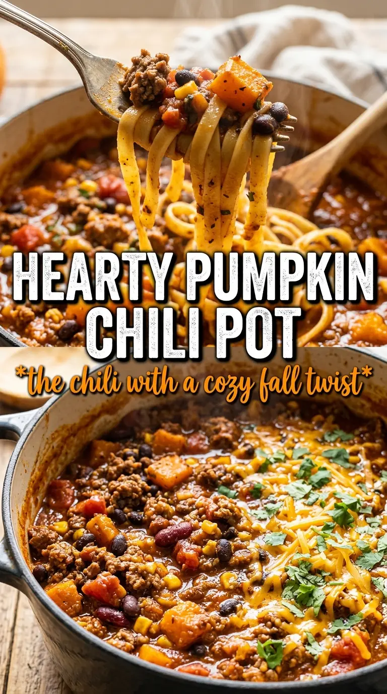 Pumpkin Chili hearty beans beef