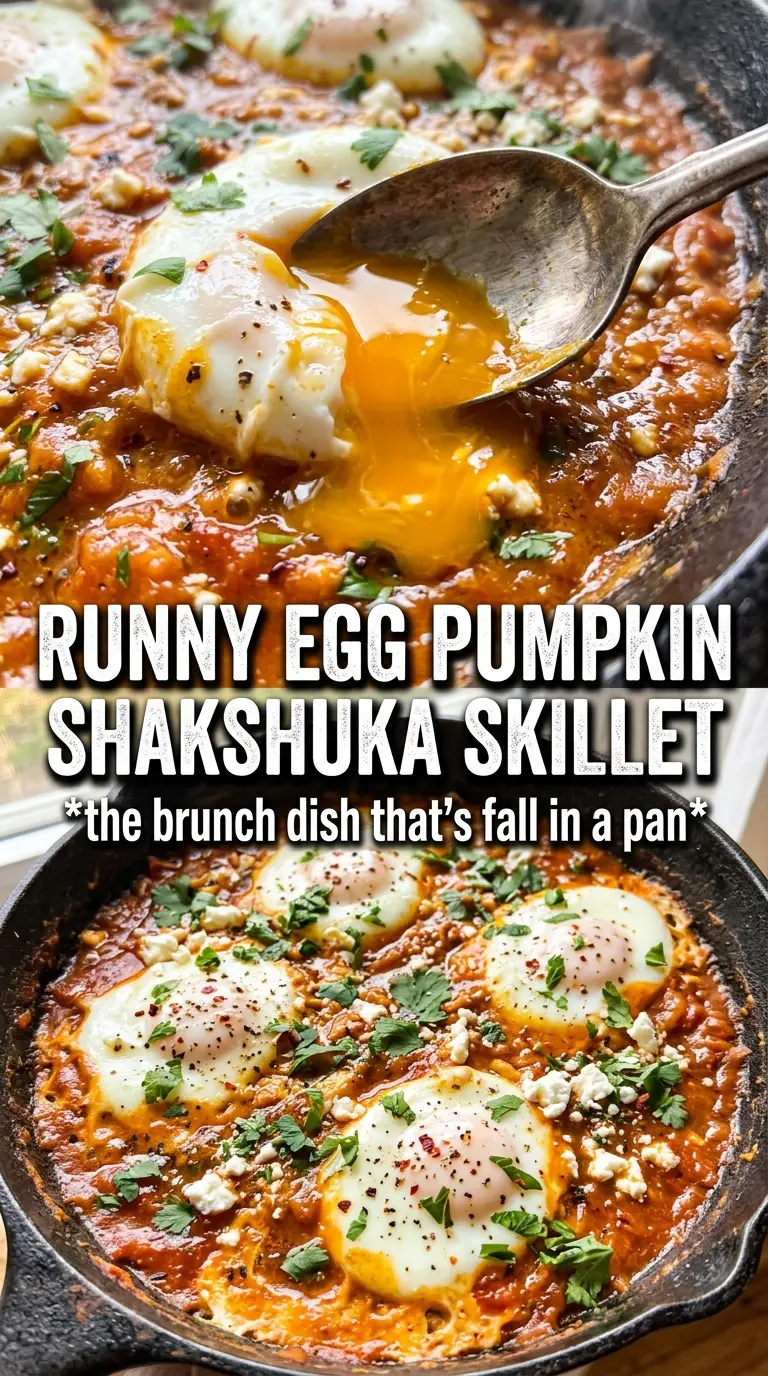 Pumpkin Shakshuka vibrant saucy eggs feta
