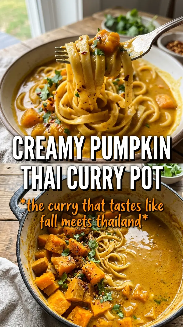 Pumpkin Thai Curry golden coconut basil