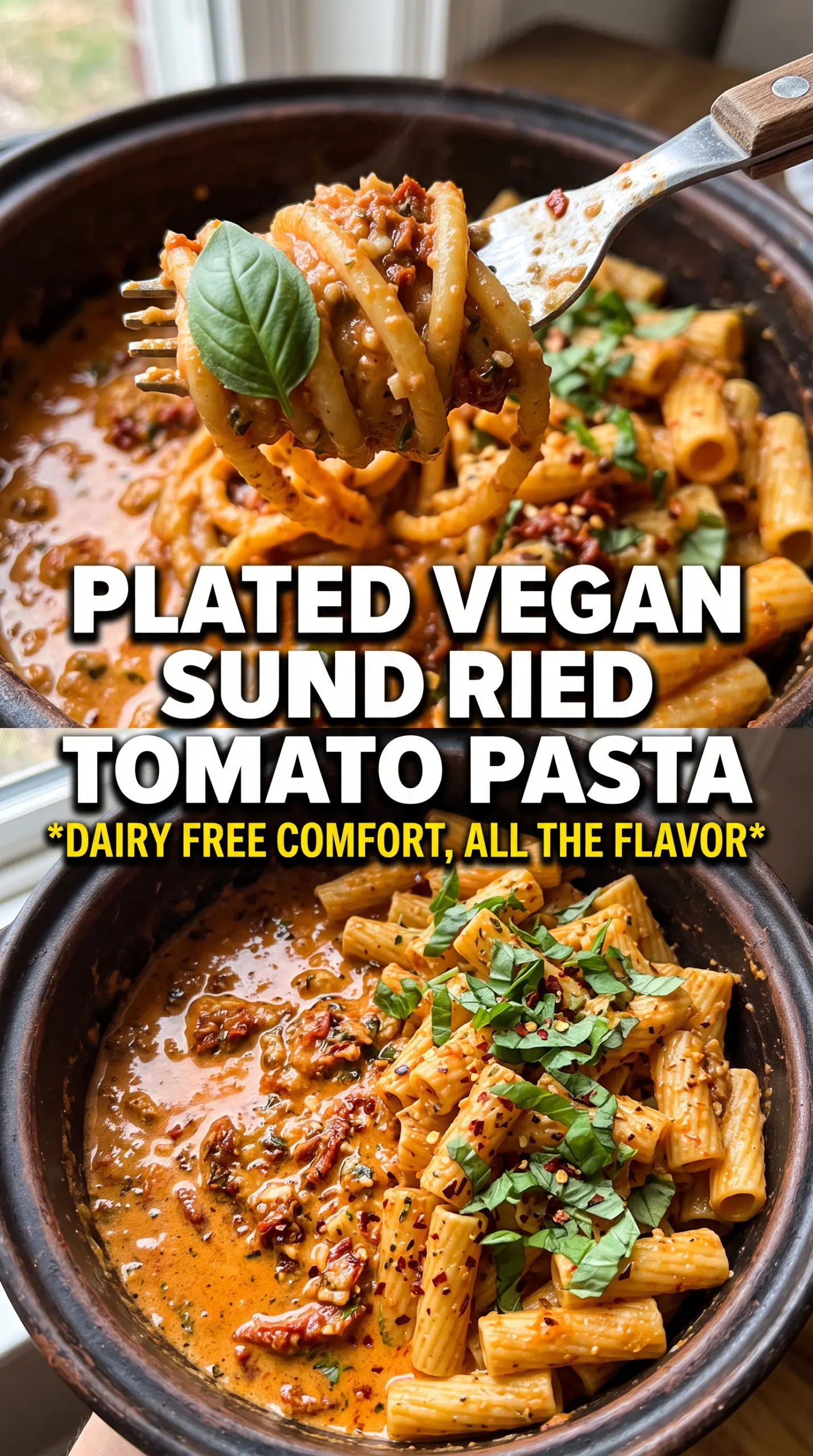 Sun-Dried Tomato Vegan Pasta creamy tomato basil