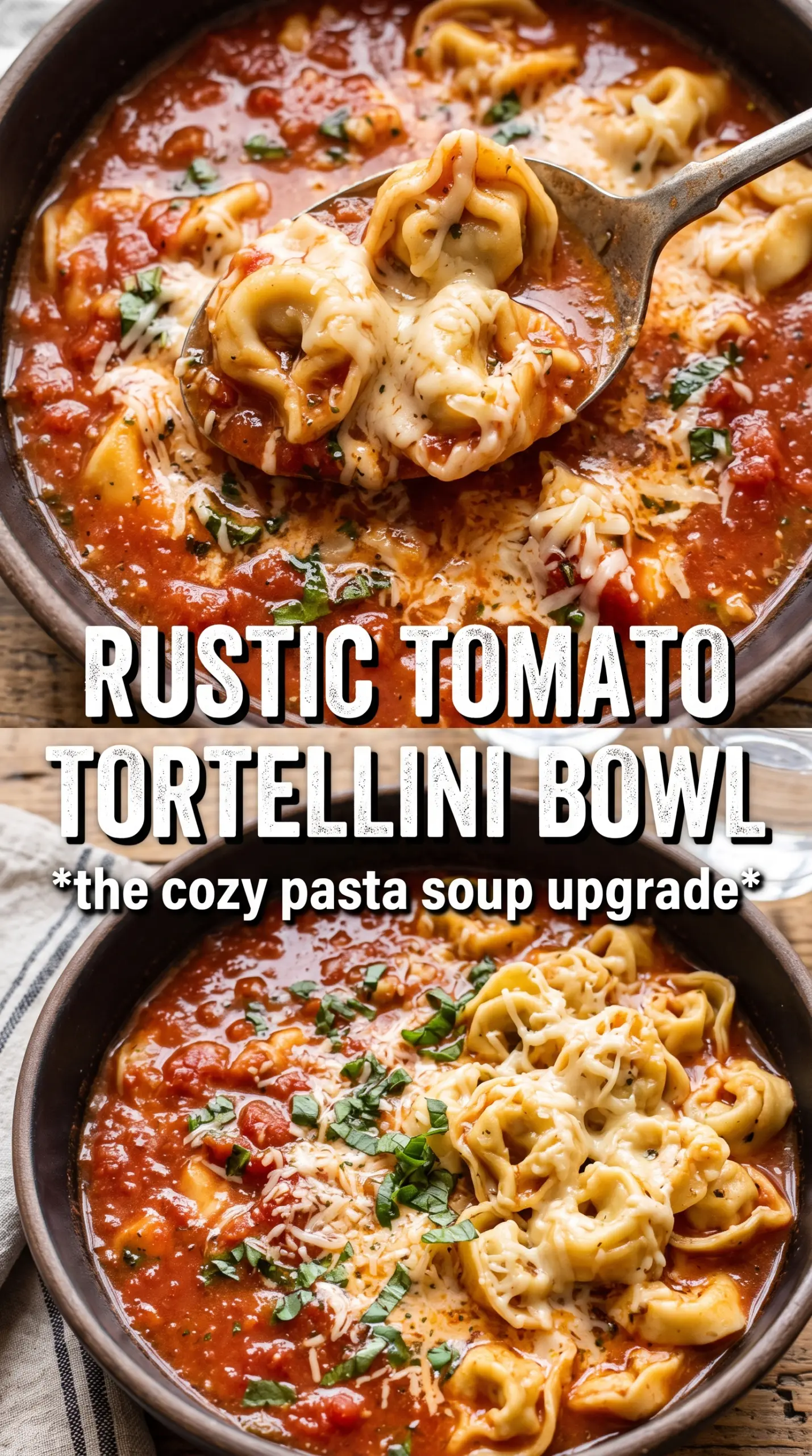 Tomato Tortellini Soup creamy hearty Italian-American